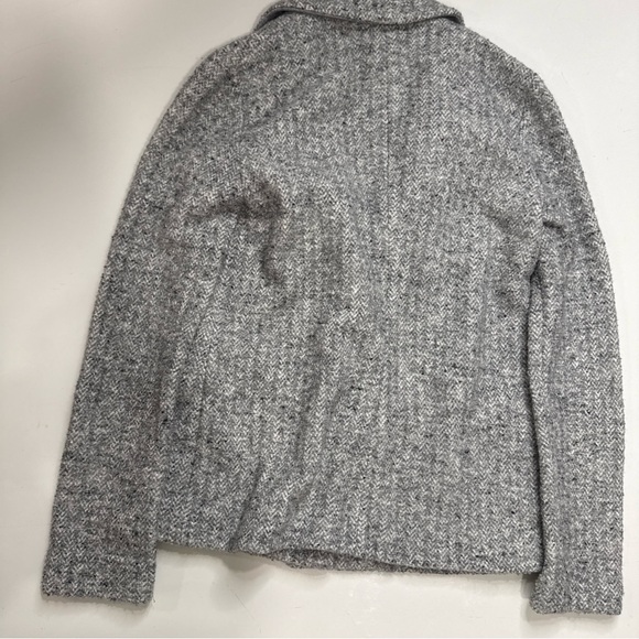 Amina Rubinacci Women Gray Coat/blazer Collared Cashmere Wool Size 40 A041225 - Picture 2 of 6